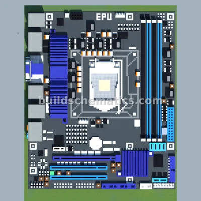 Intel Motherboard Pixel Art Recreation — view 2