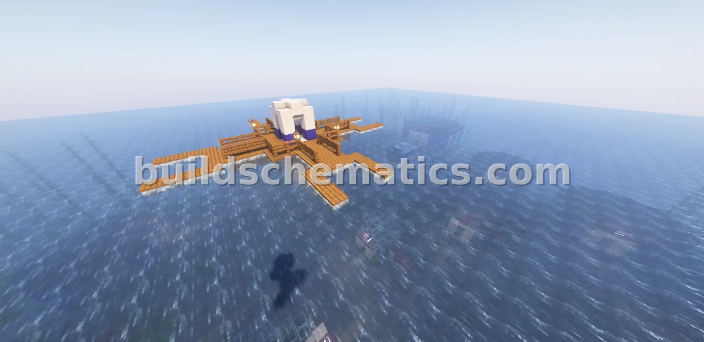 Underwater Village Minecraft Build — view 3