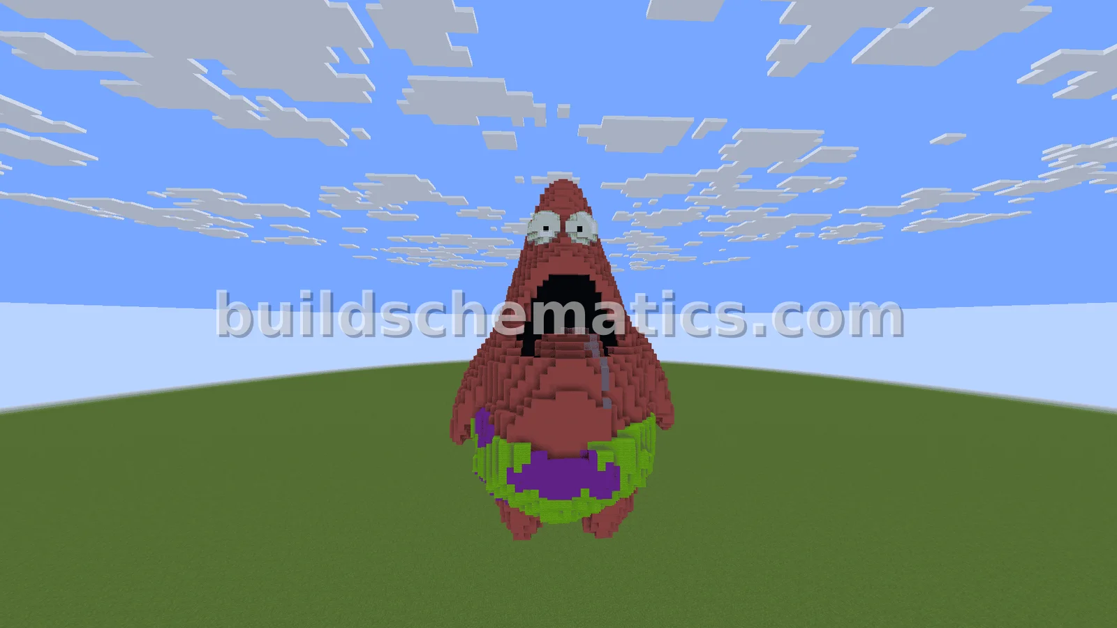 Patricio Star Minecraft Statue Decoration