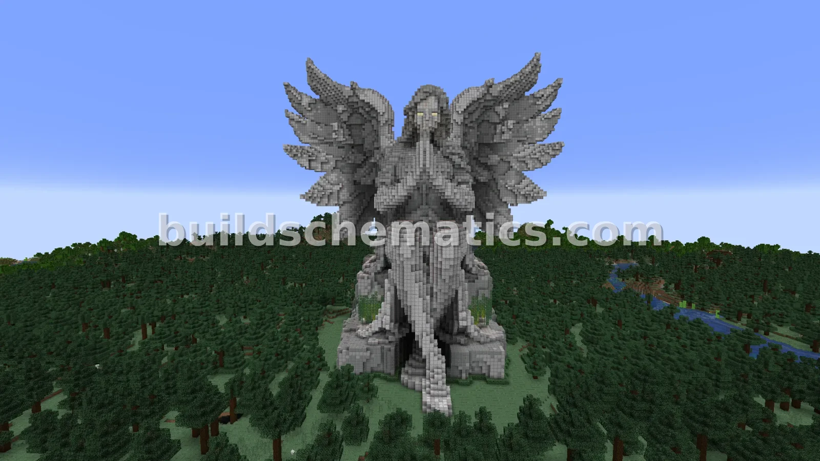 Large Majestic Angel Statue Build — view 5