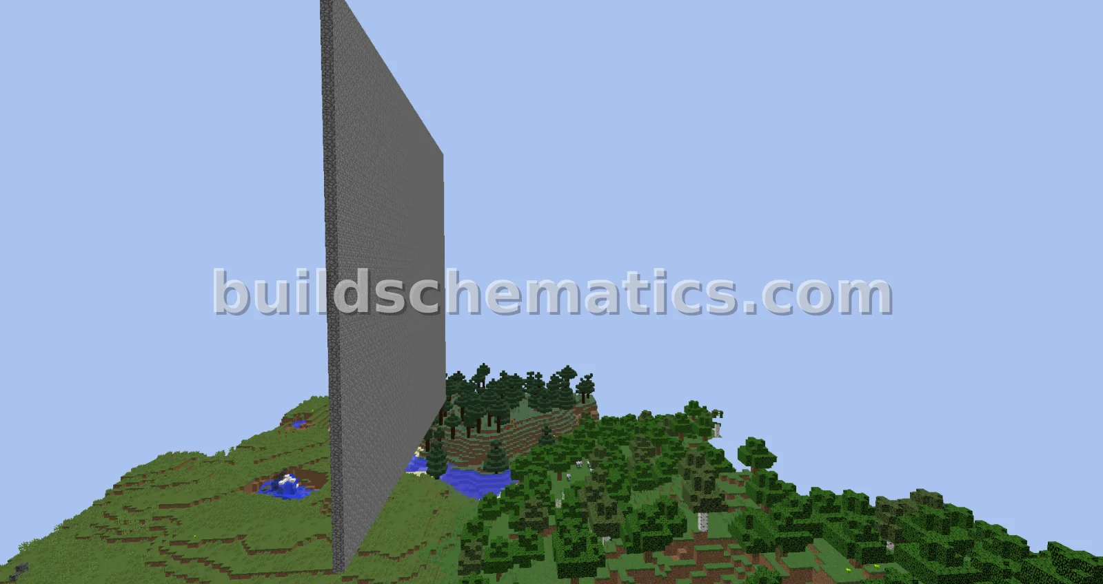 50x50 Cobblestone Filter Walls for Factions — view 3