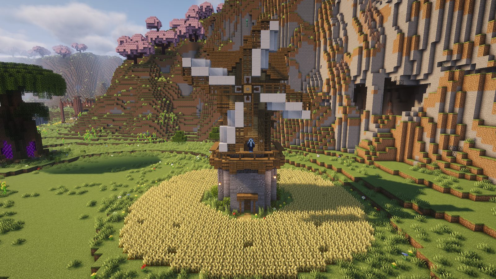 Farming Area Windmill Decoration