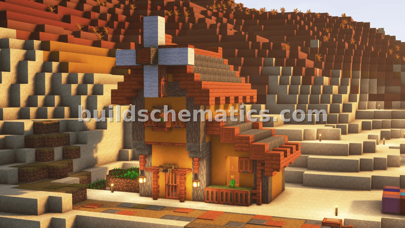 Minecraft Windmill Decoration