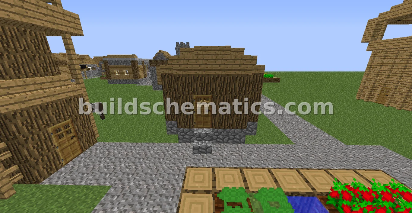 Hunter's House Minecraft Village Structure — view 2