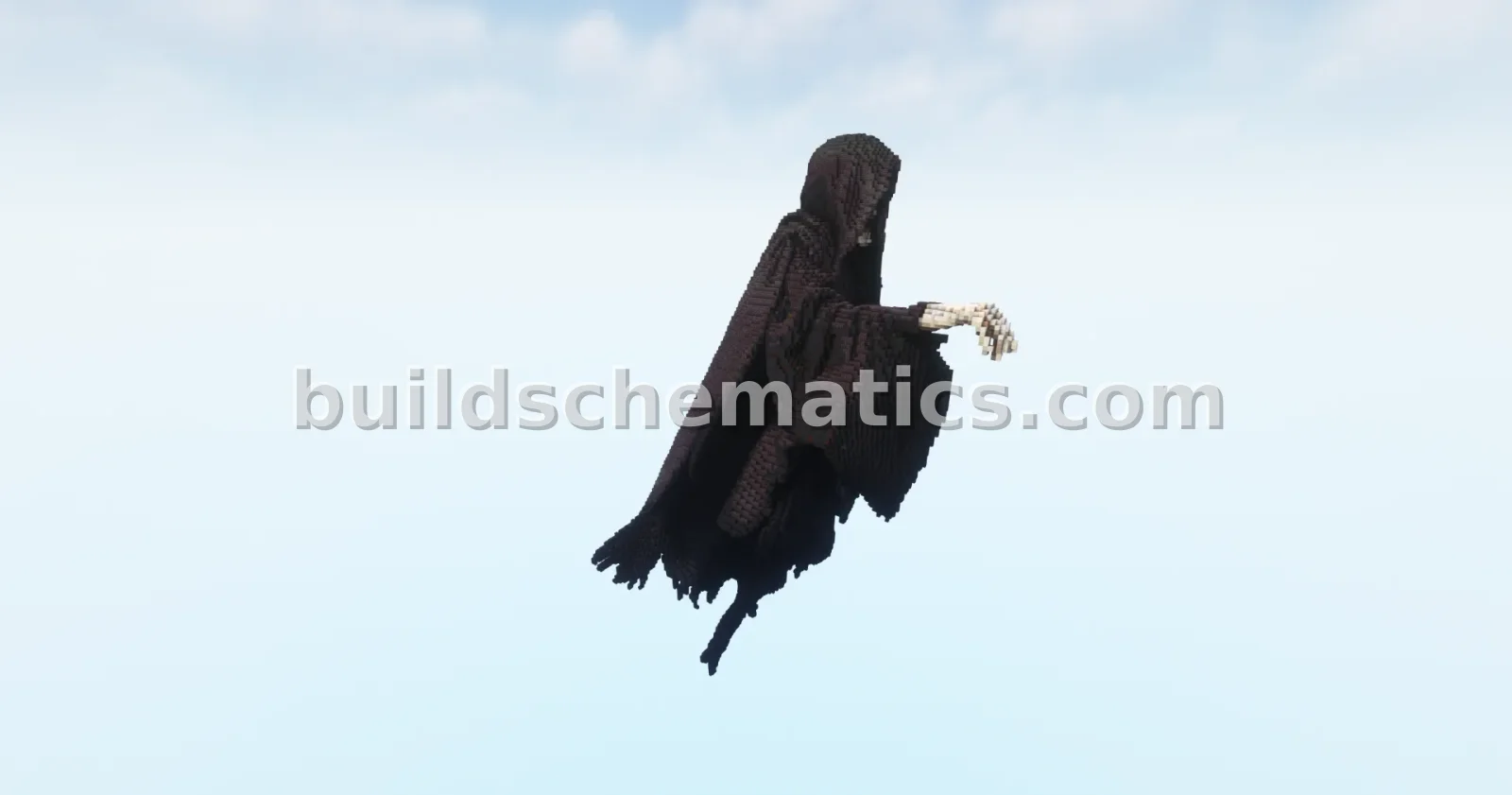 Cloaked Reaper Statue Minecraft Build — view 2