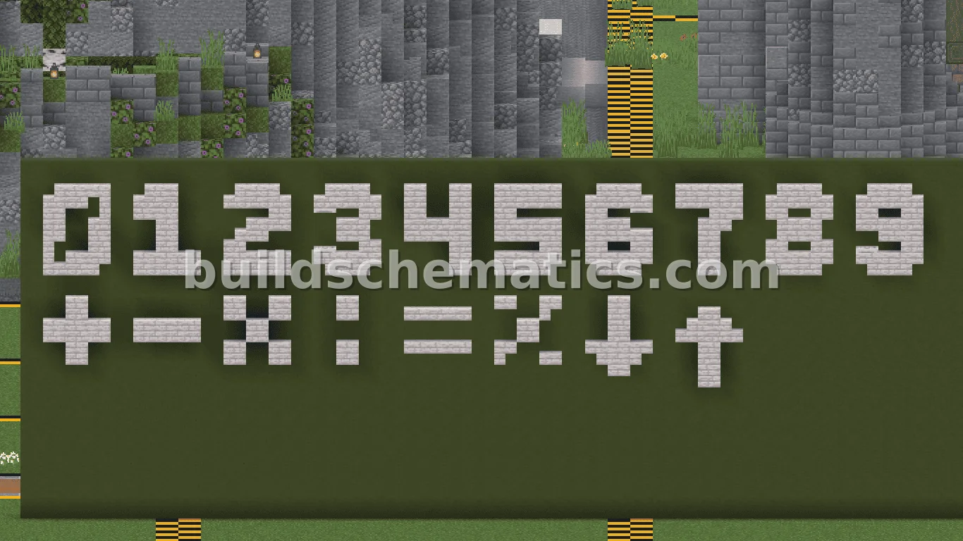 Minecraft Number and Symbol Guide