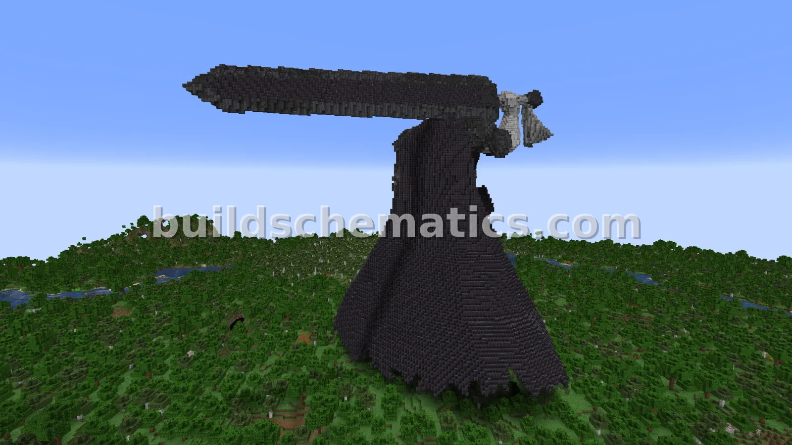 Guts Berserk Statue - Large Scale Minecraft Build — view 5