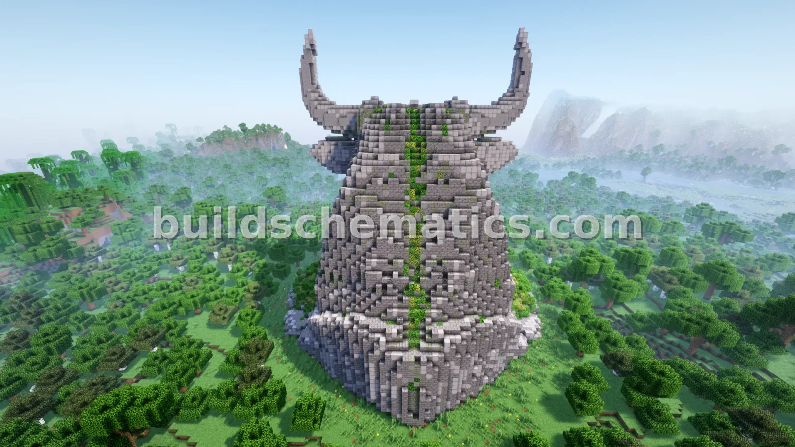 Bull Head Nether Portal Statue Decoration — view 2