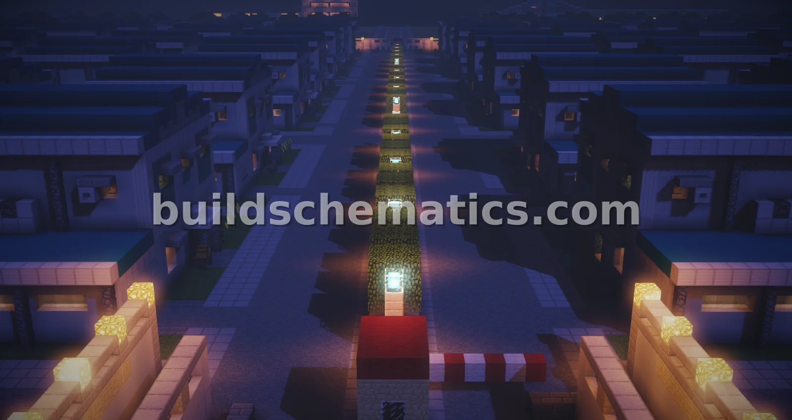 Modern White Blue House Subdivision — view 3