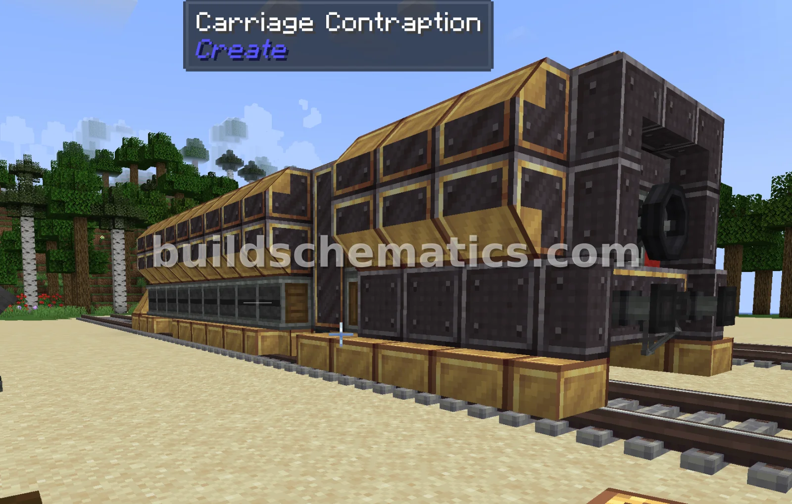 Brass Woodchipper Wagon - 306 Blocks