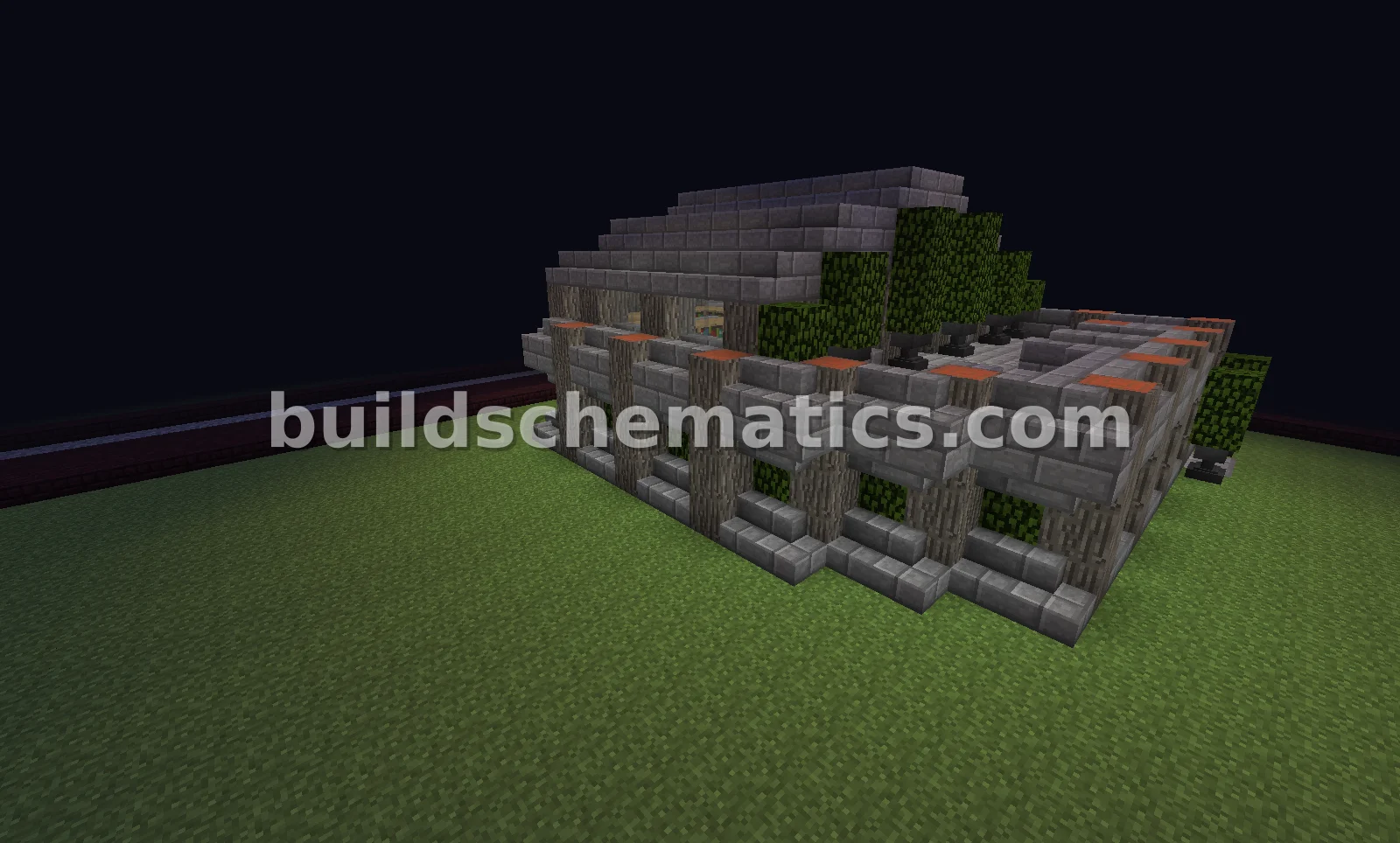 Small Dark Oak House — view 2
