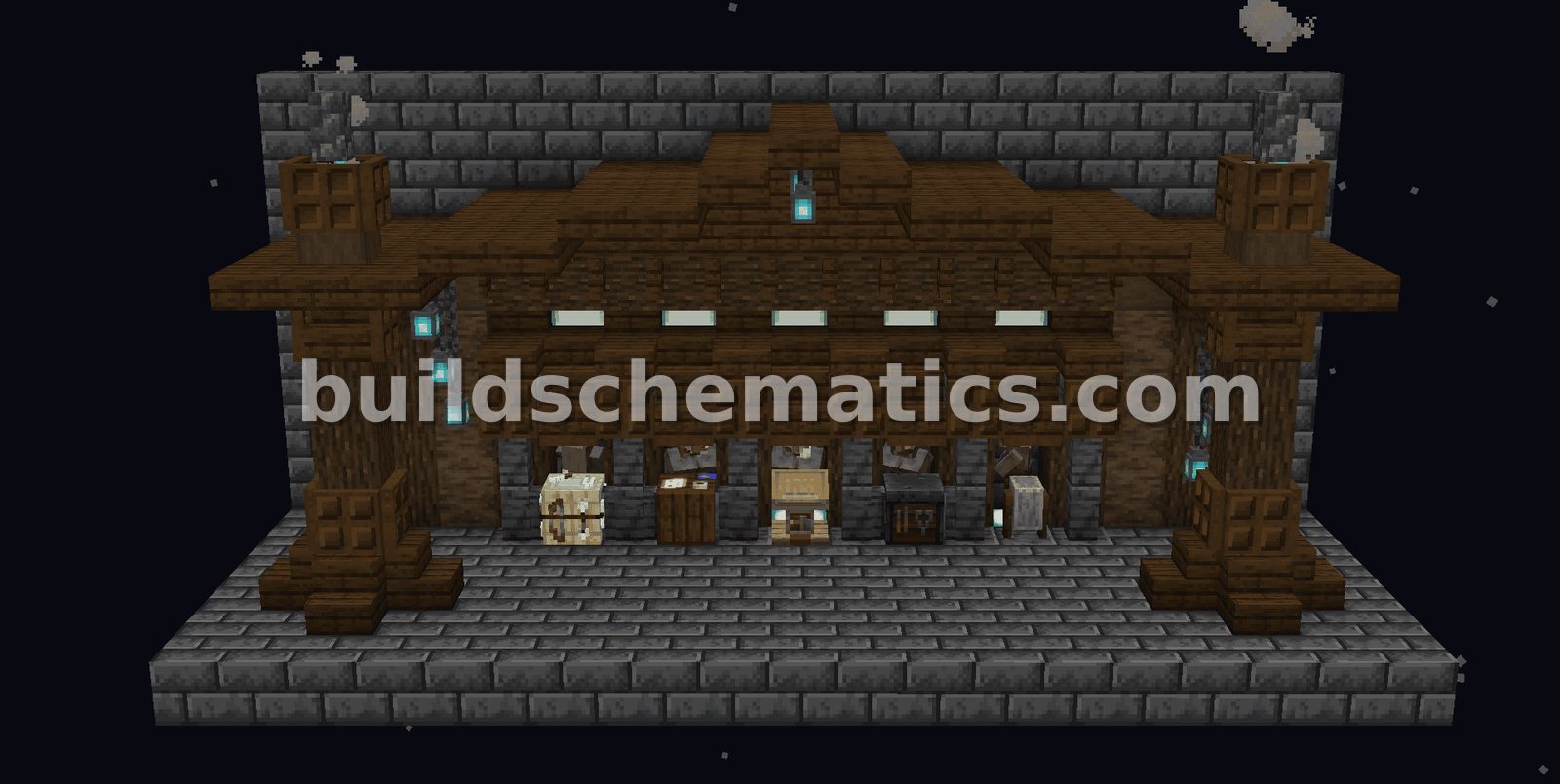 Dark Oak and Deeplate Trading Hall — view 4