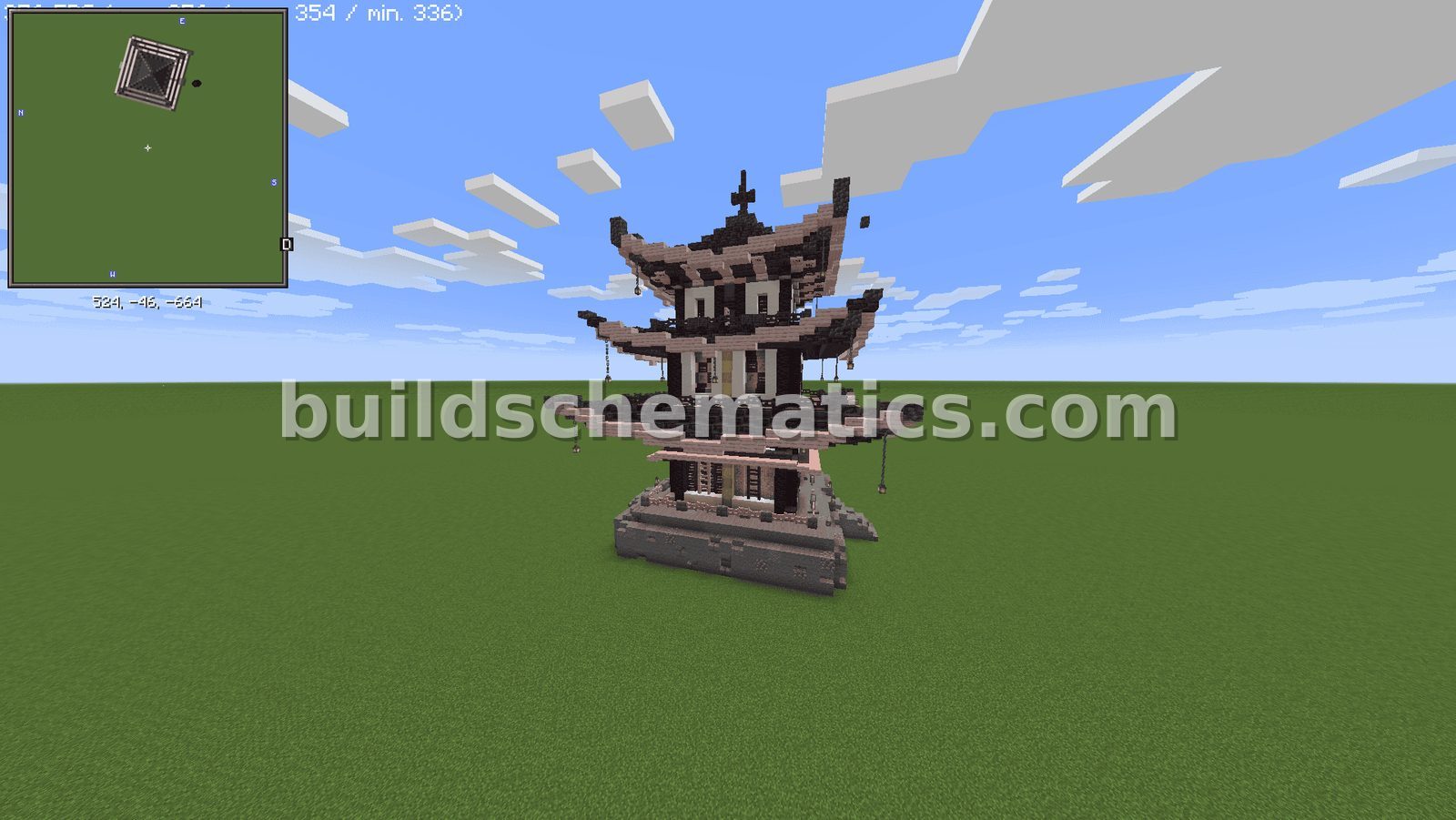 Cherry Japanese Temple Structure — view 2