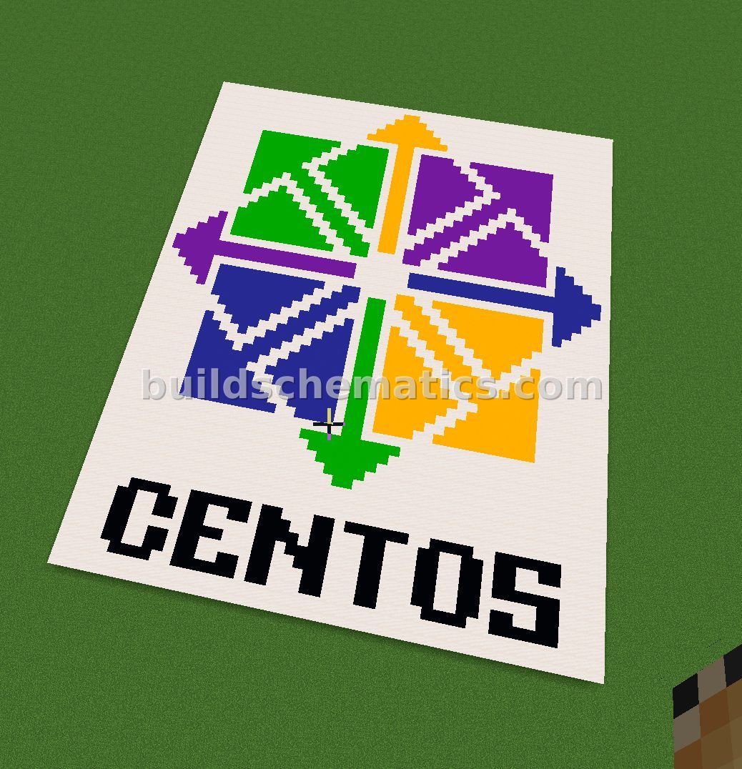 CentOS Logo Pixel Art