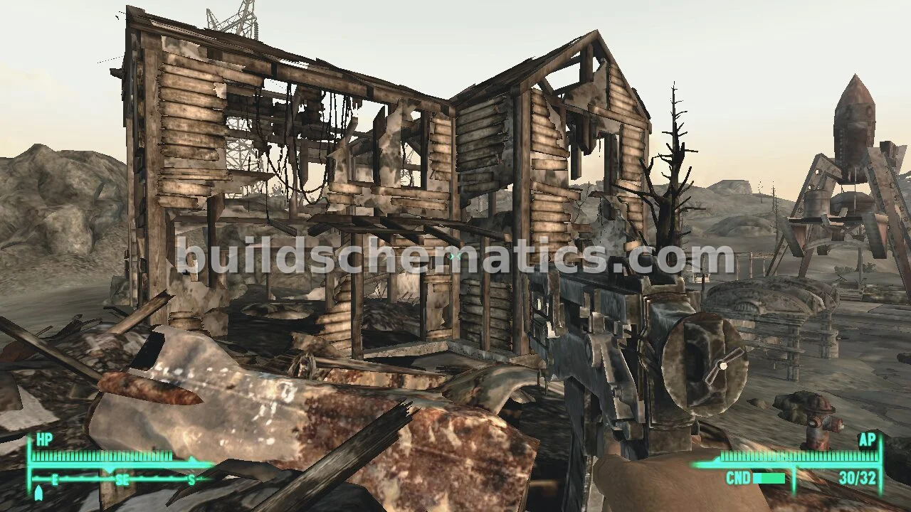 Fallout 3 Ruined House Exterior — view 3