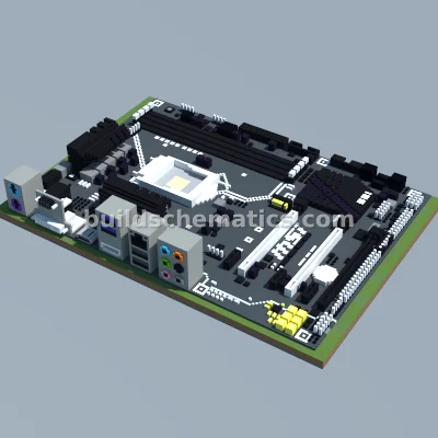 Intel Z170A SLI PLUS MSI Motherboard Pixel Art