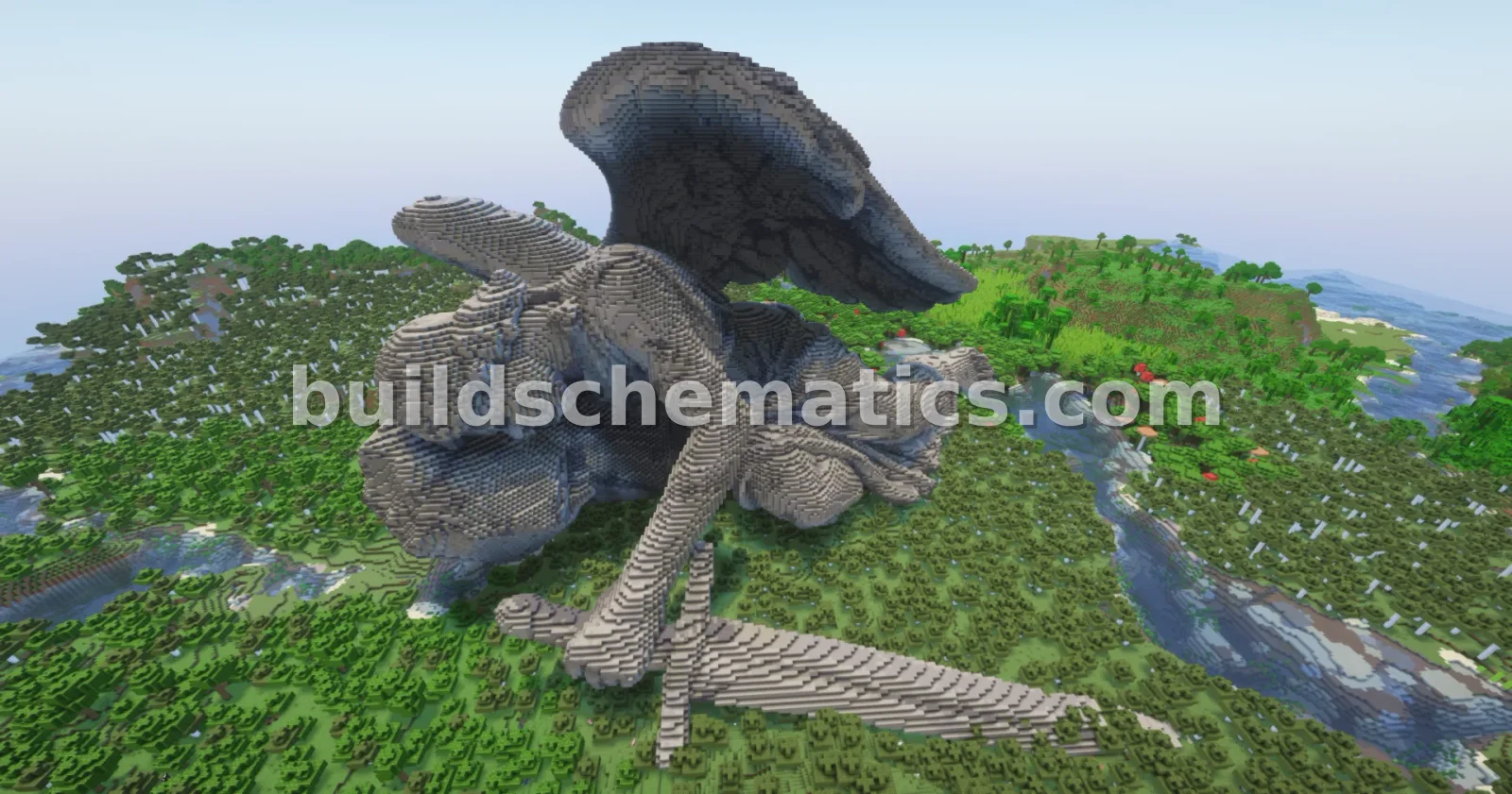 Reclining Angel Statue Minecraft — view 4