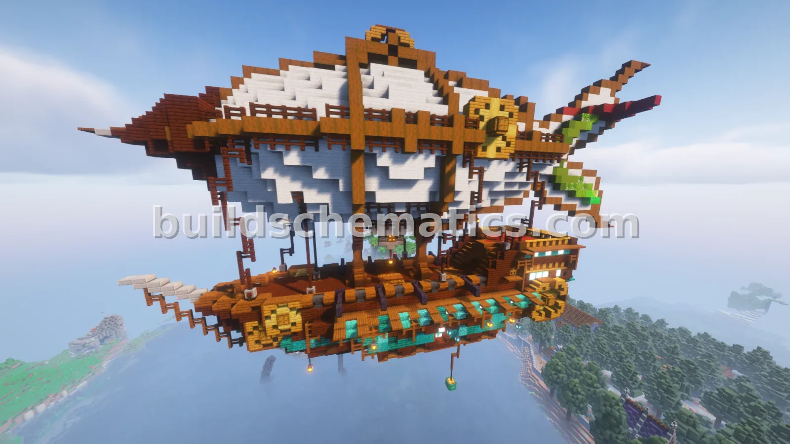 Medieval Airship Ultimate Minecraft Build — view 3