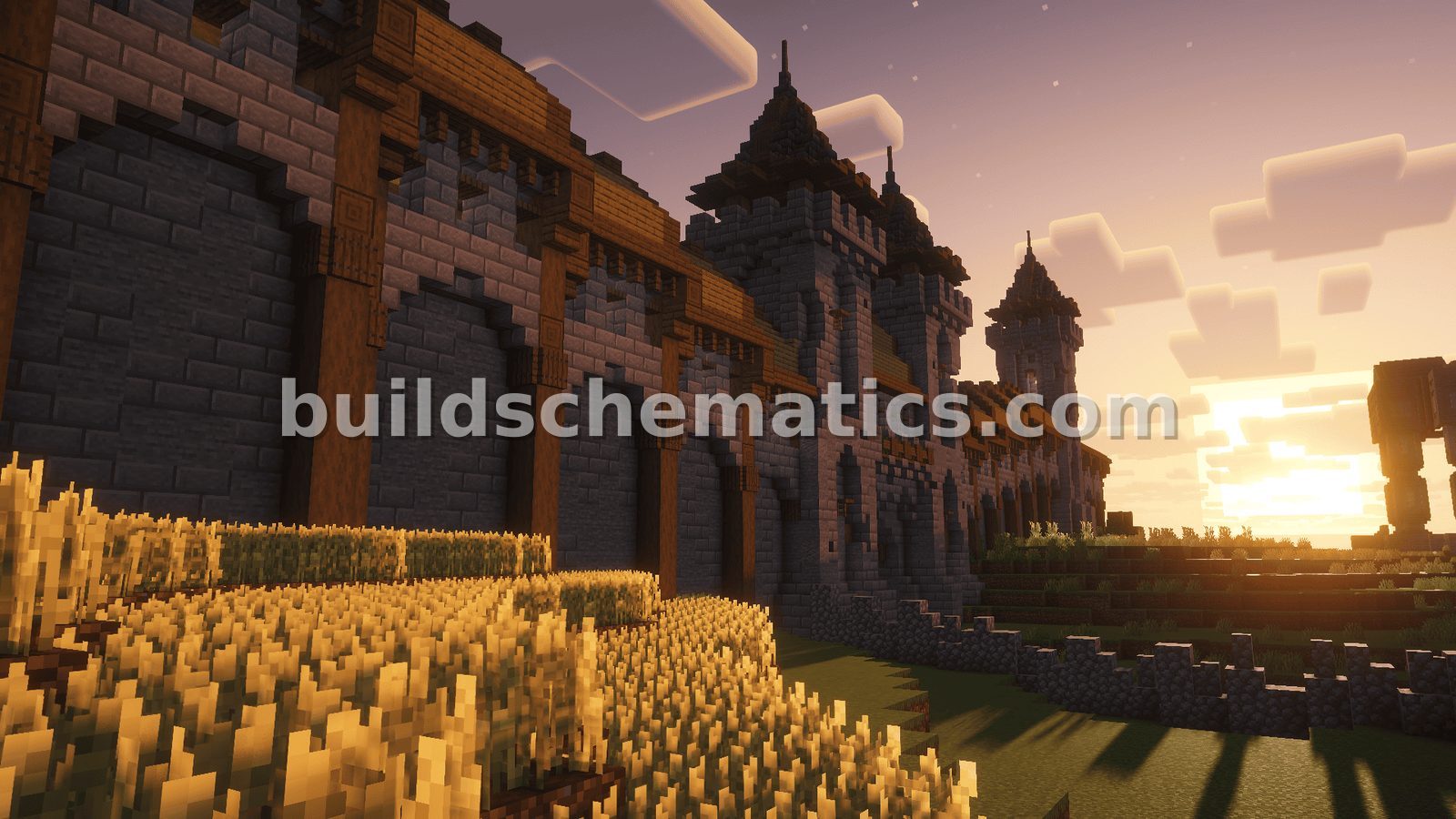 Modular Medieval City Wall Schematic — view 3