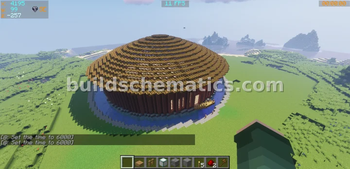 Medieval Wool Shed With Moat