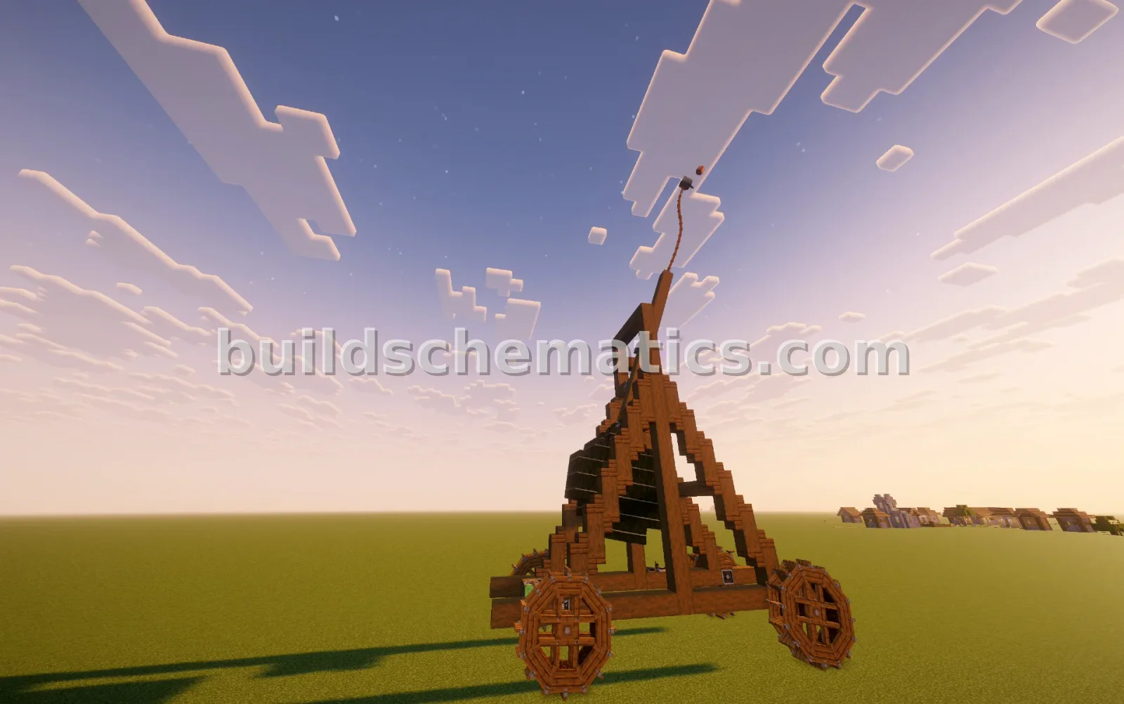 Medieval Siege Trebuchet Launcher