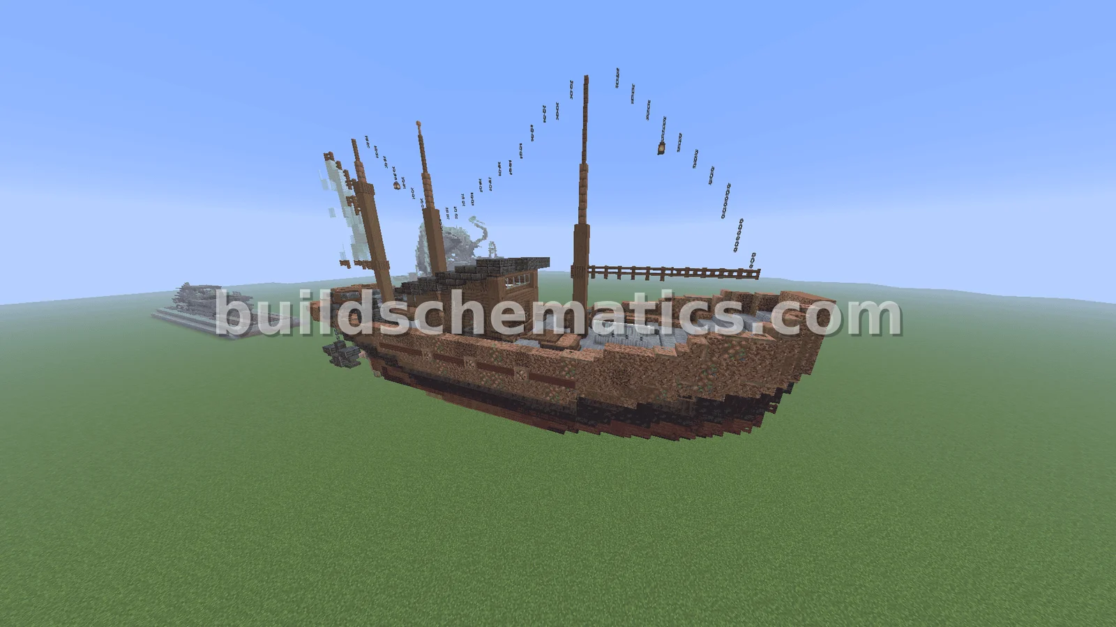 Large Ship With Decorated Interior