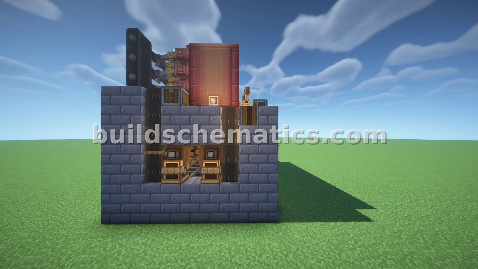 Compact Stone Brick Steam Engine — view 5