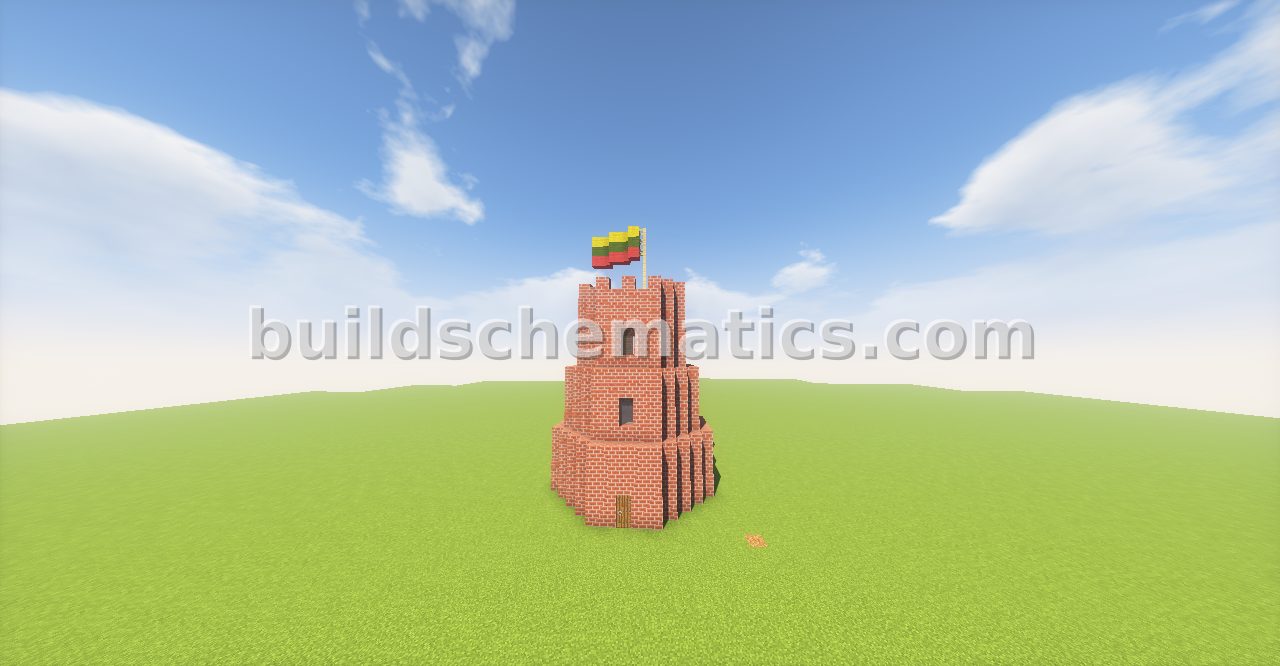 Gediminas Tower Minecraft Replica