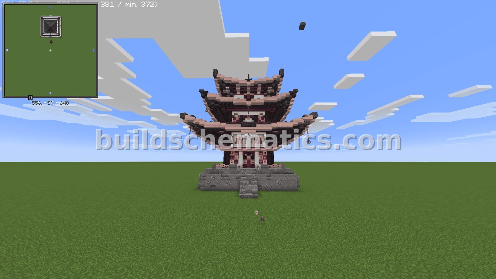 Cherry Japanese Temple Structure