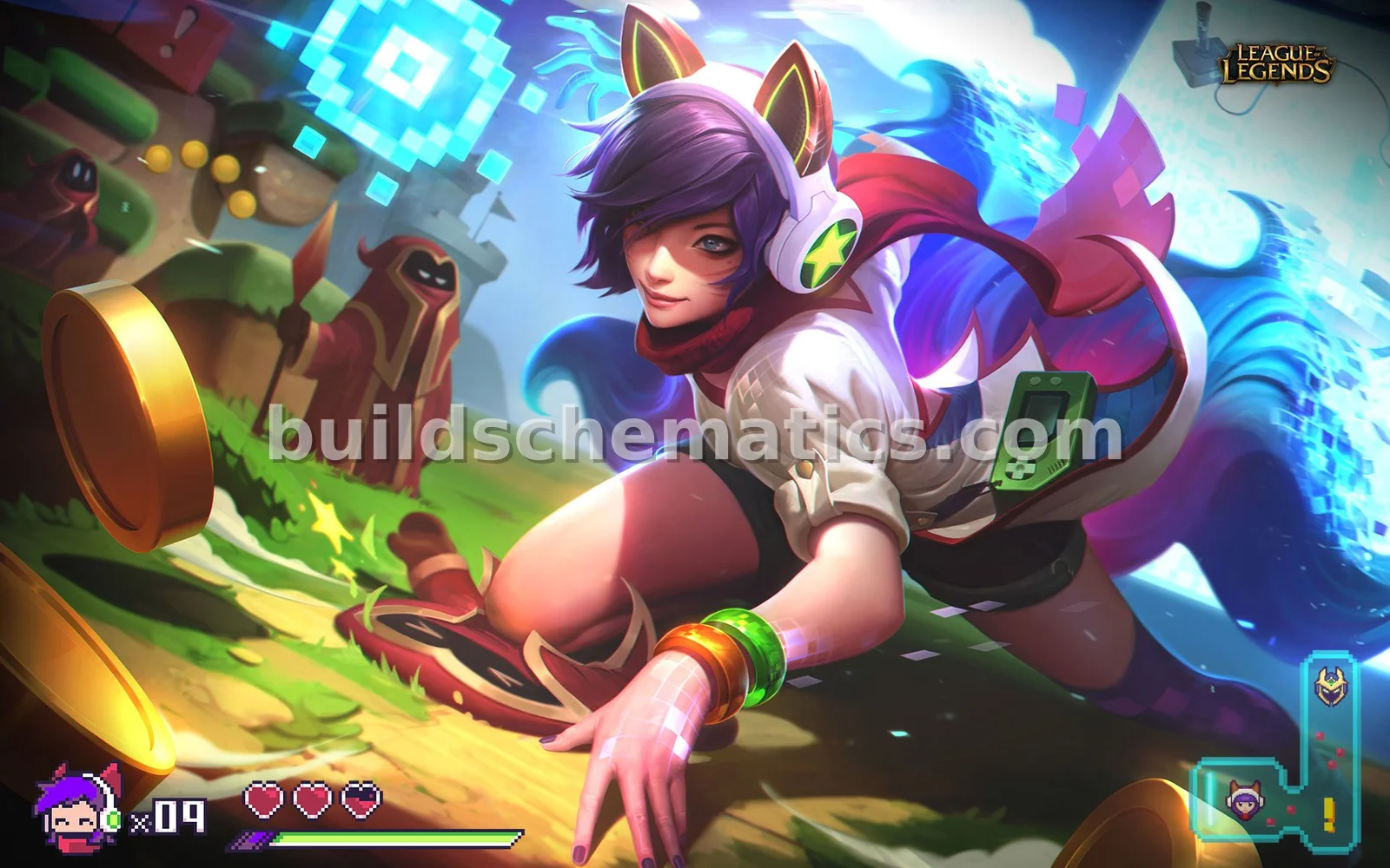 Ahri Arcade Pixel Art — view 2