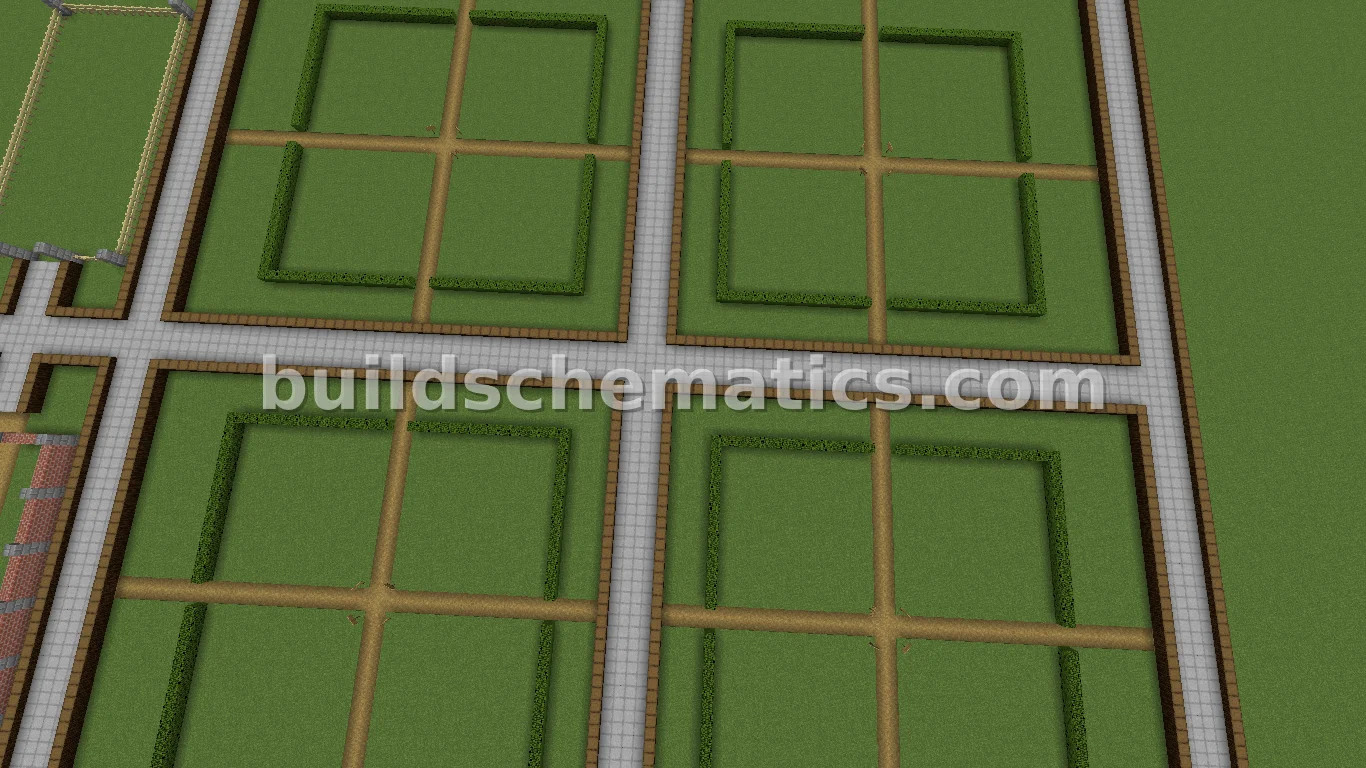 Town Layout with Plots for Houses and Markets — view 4