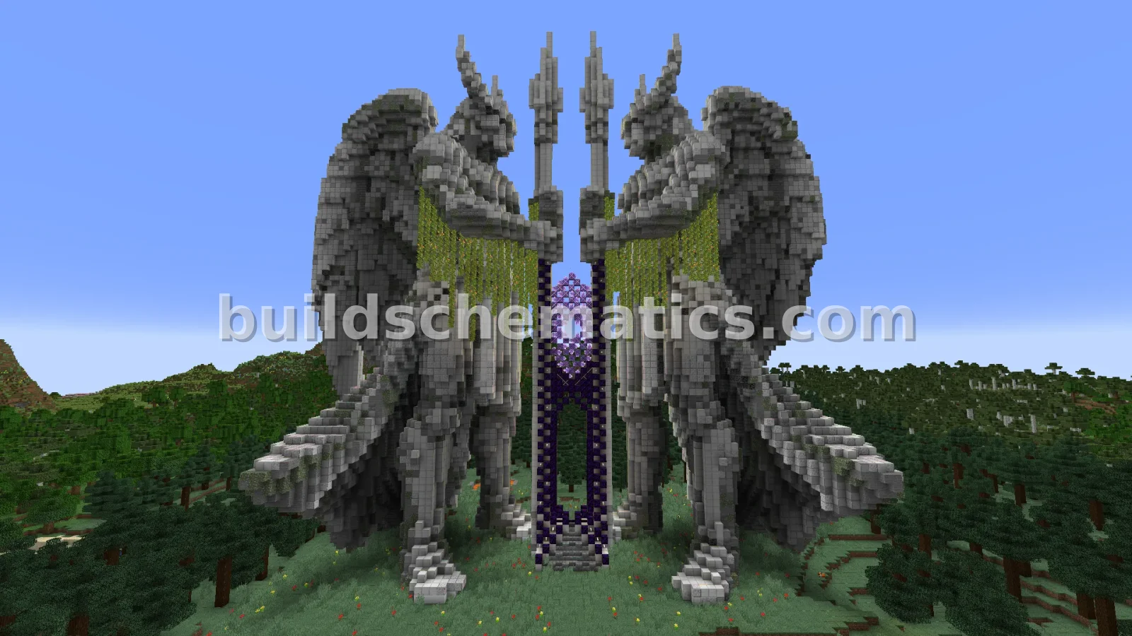 Guardian Nether Portal Statue