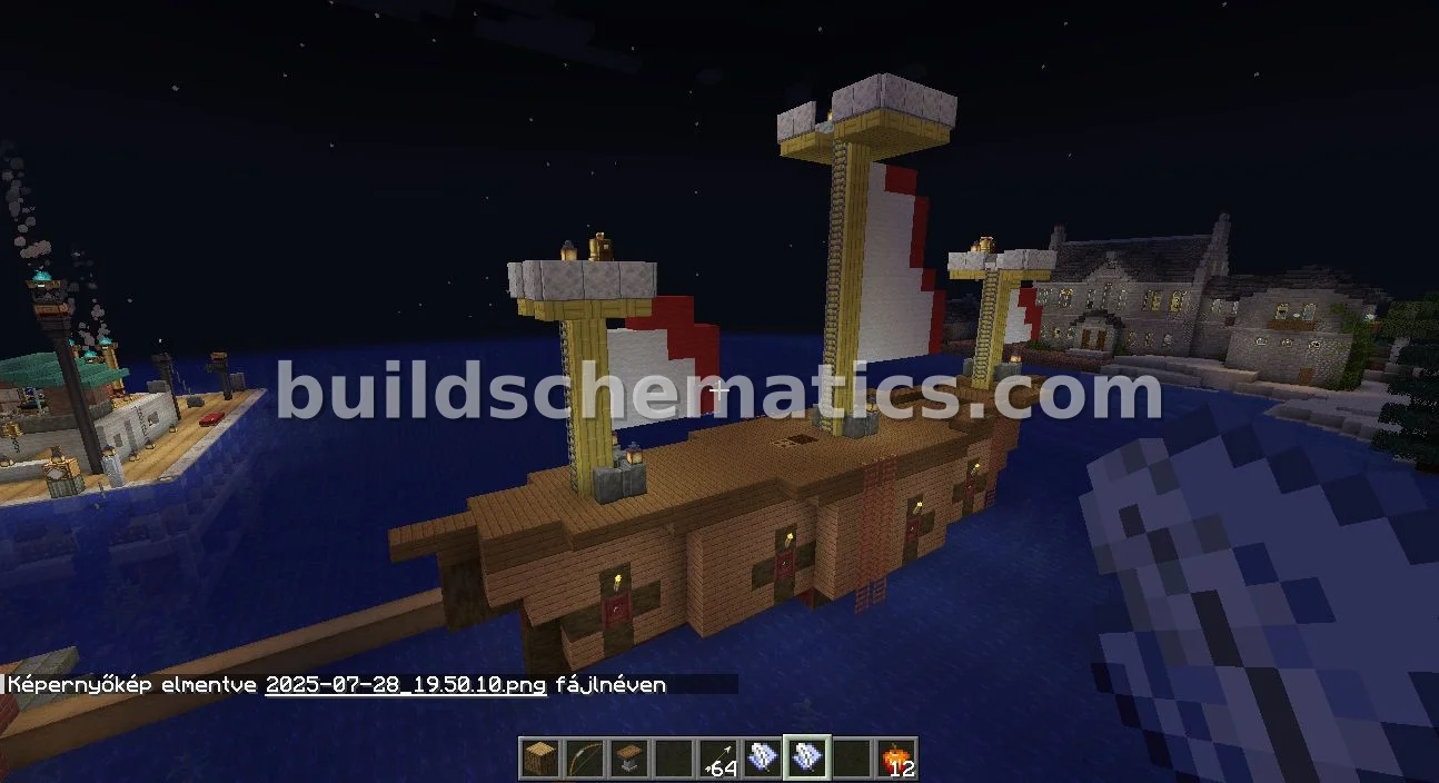 Spruce and Jungle Wood Sailboat — view 4
