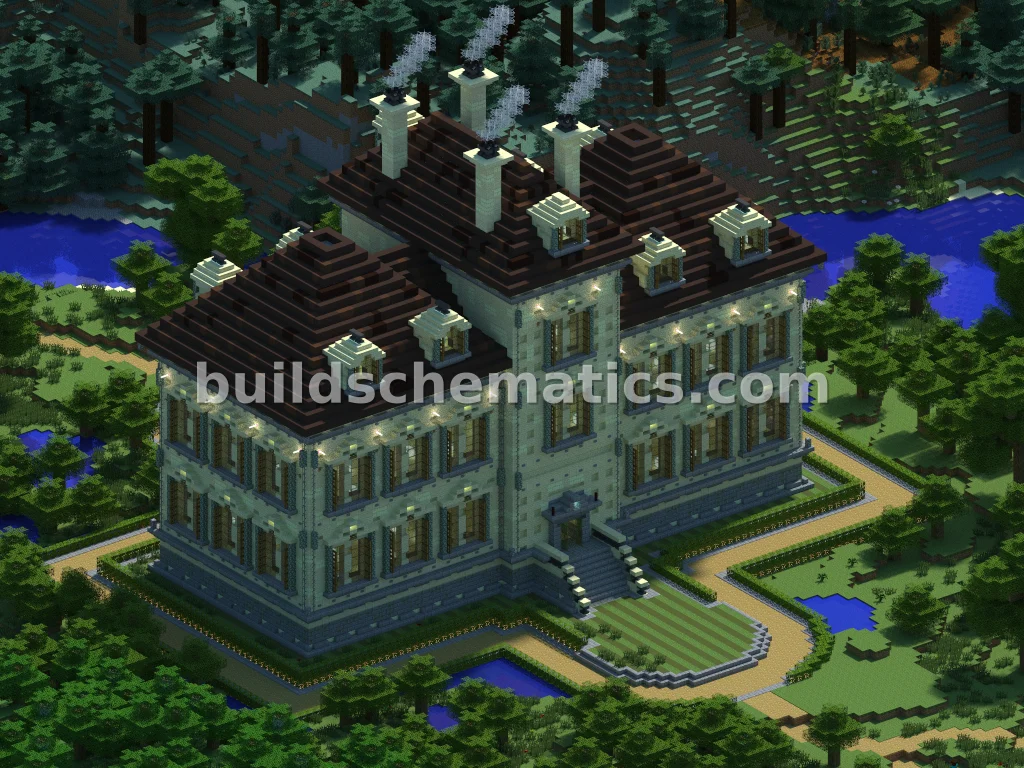 Tintin Mansion Exterior Build — view 2