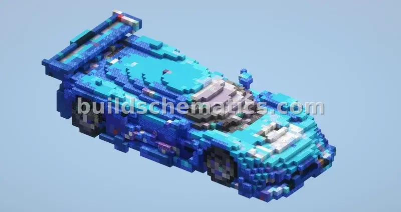 Small Blue Racer Car