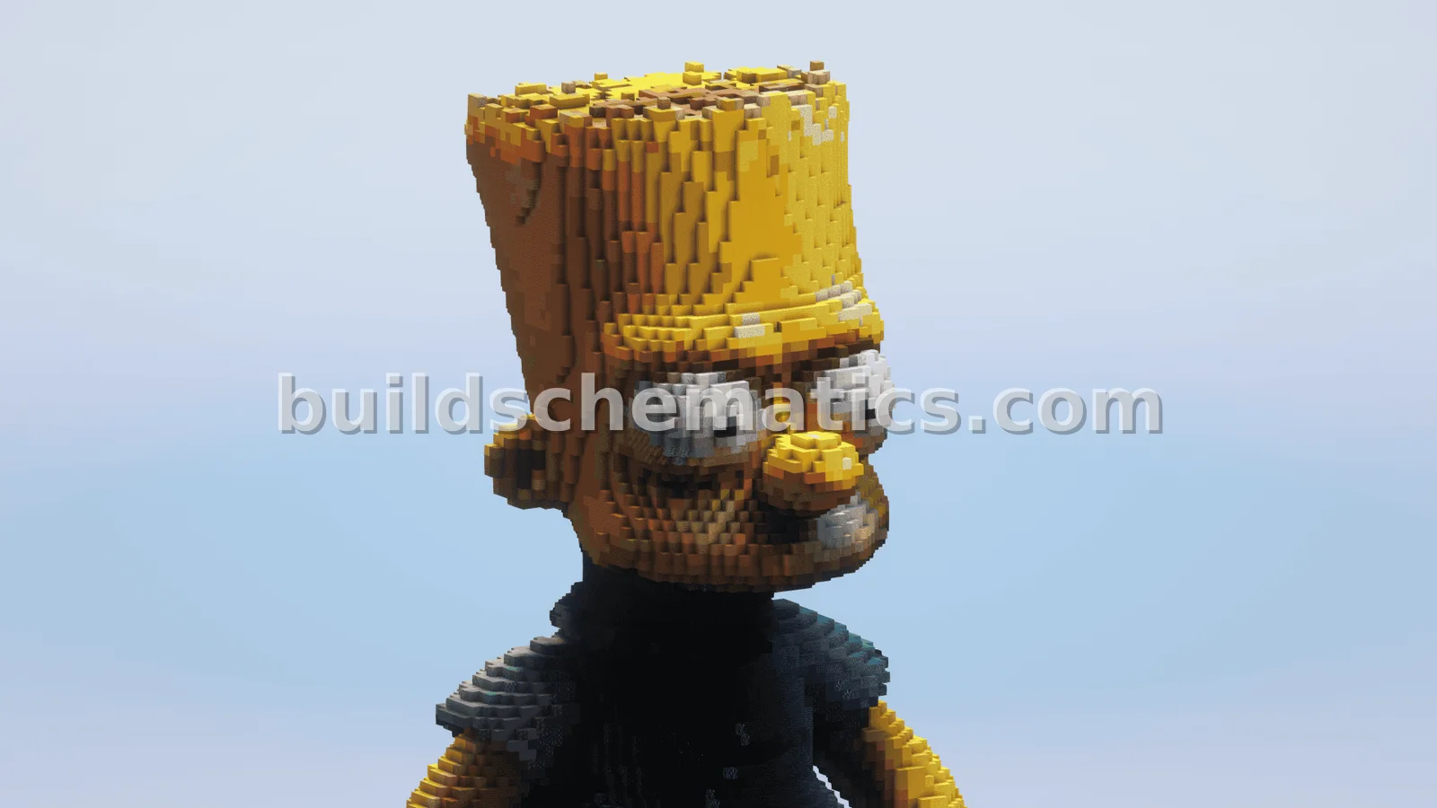 Bart Simpson Minecraft Build
