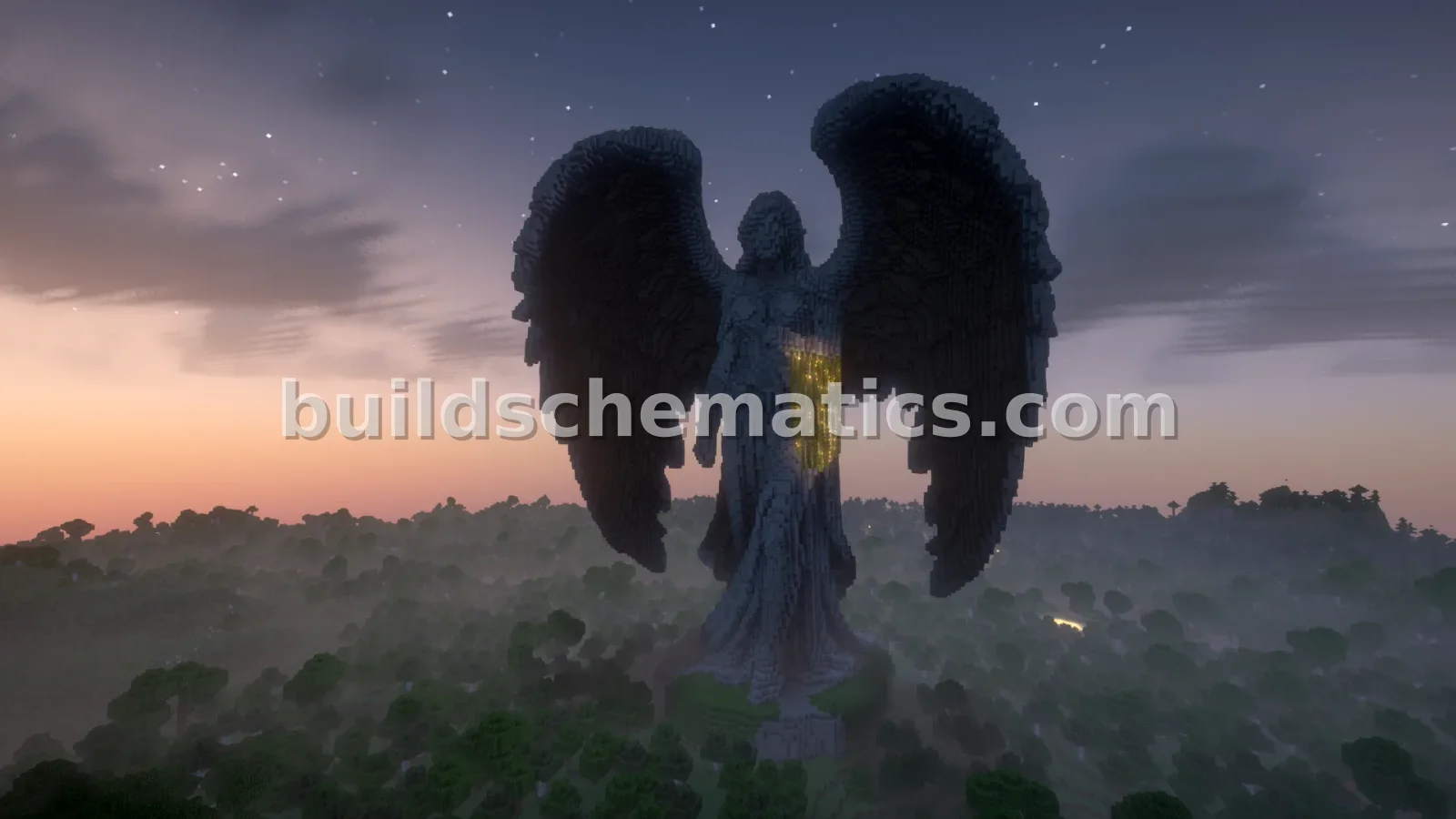 Majestic Angel Statue For Minecraft 1.19 — view 2