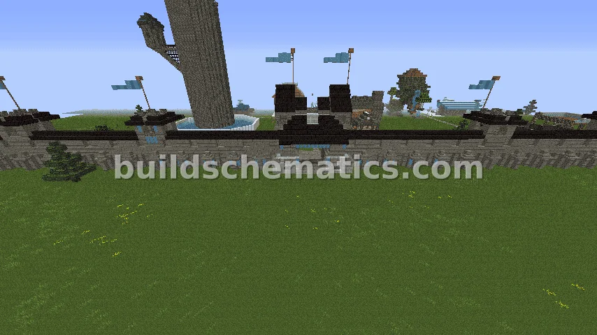 Black Castle Gate, Wall, and Towers