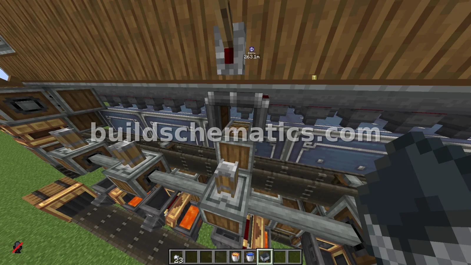 High-Capacity Iron Farm for Minecraft — view 4