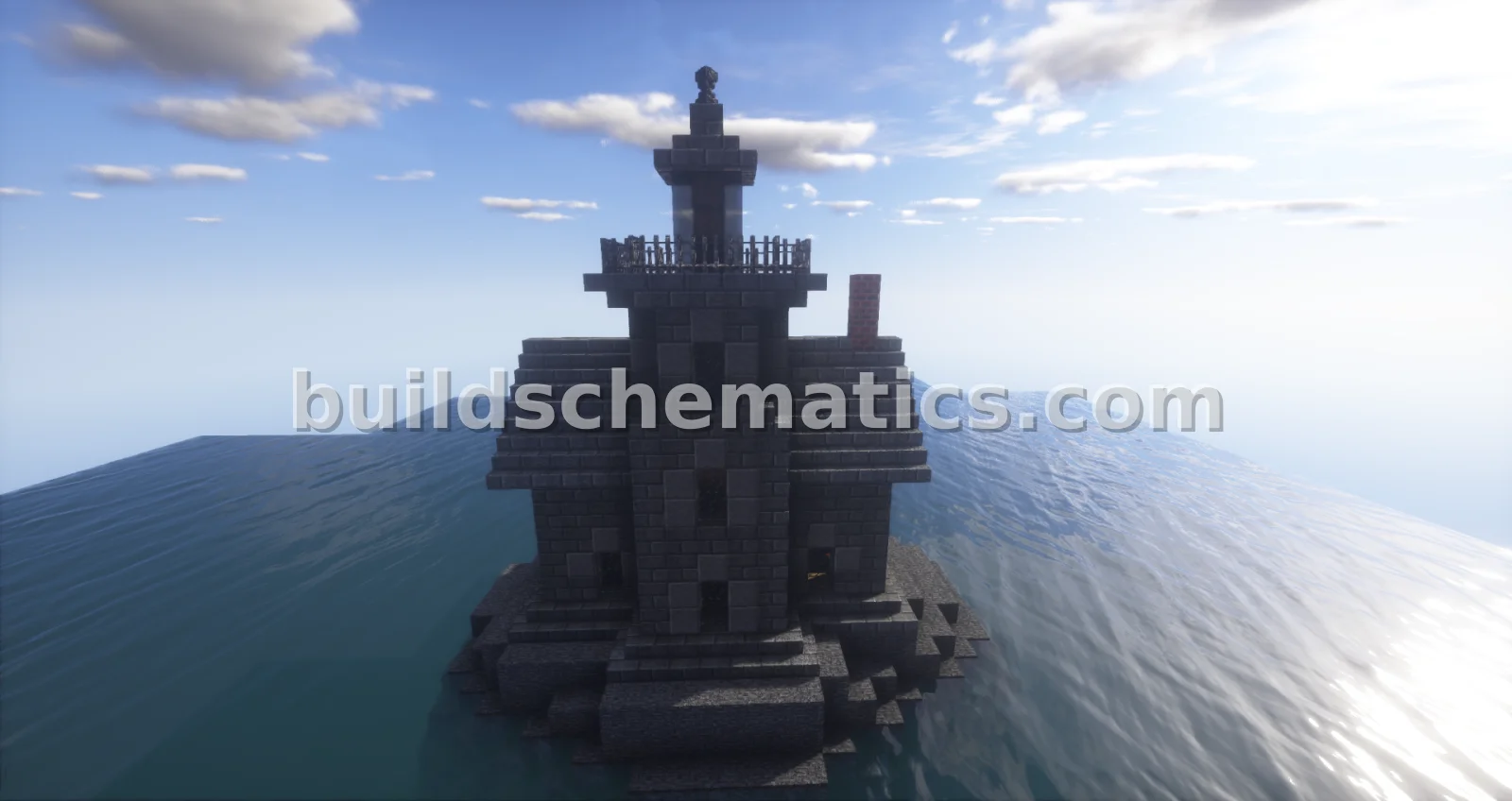 Stone Lighthouse With Working Fireplace