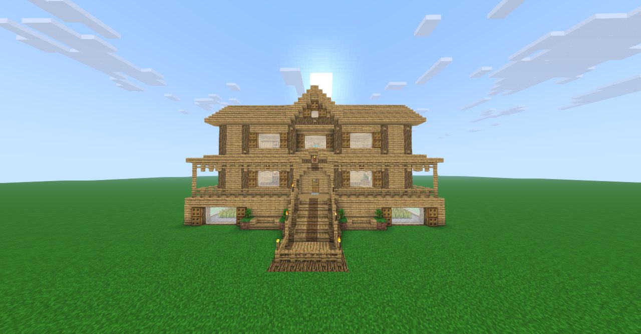 Large Wooden Mansion Build