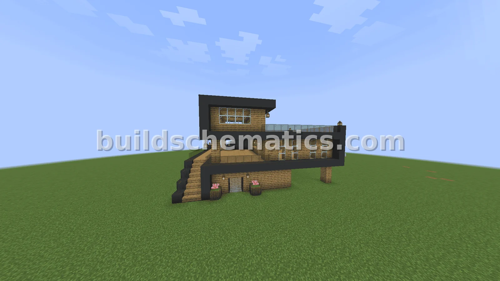 Modern Oak and Black House