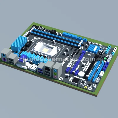 ASUS Z77-A Motherboard Pixel Art
