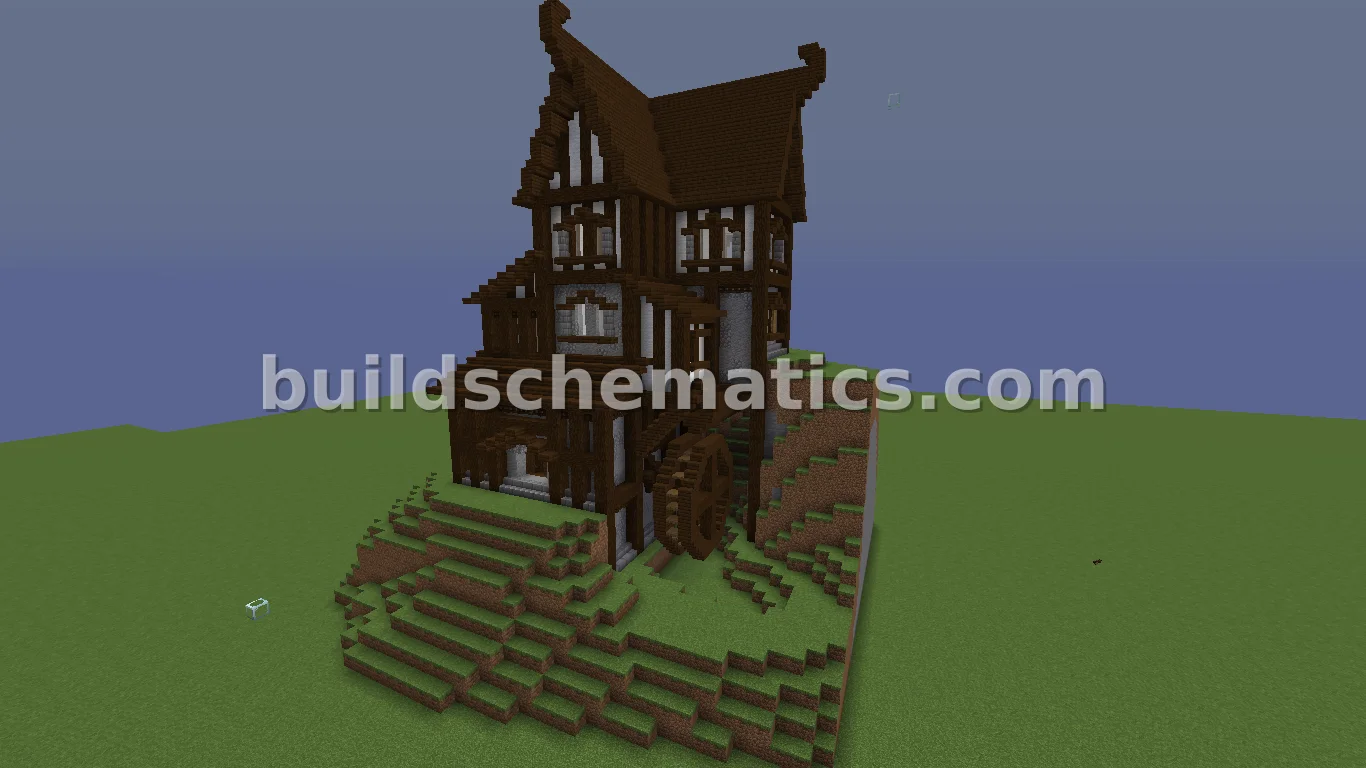 Medieval Town Watermill Schematic