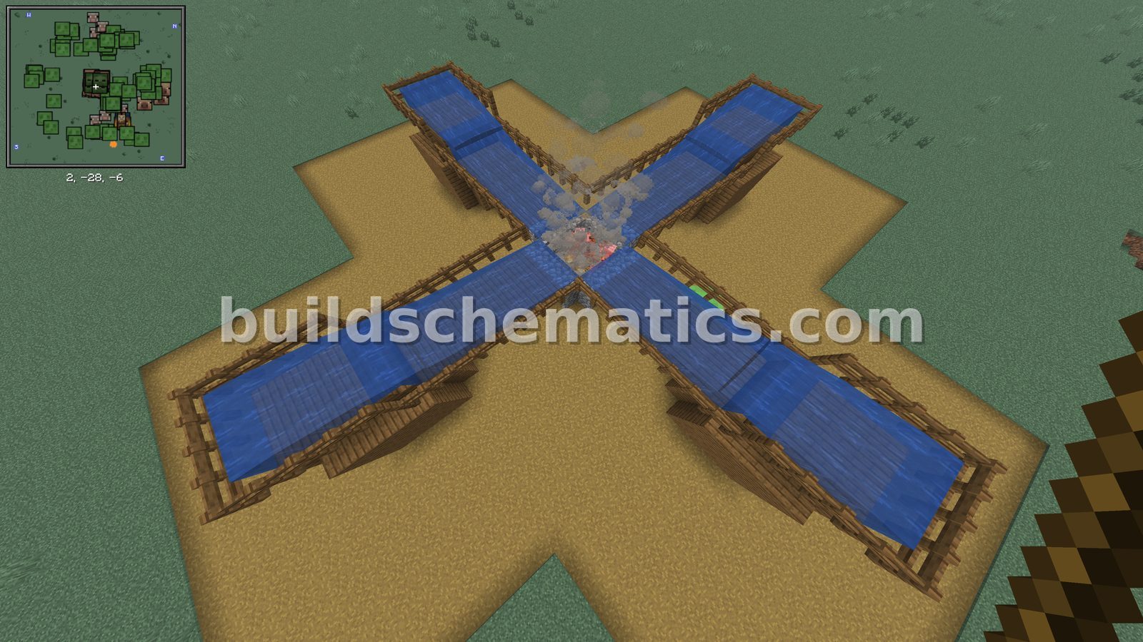 Early Game Iron Farm Structure — view 3