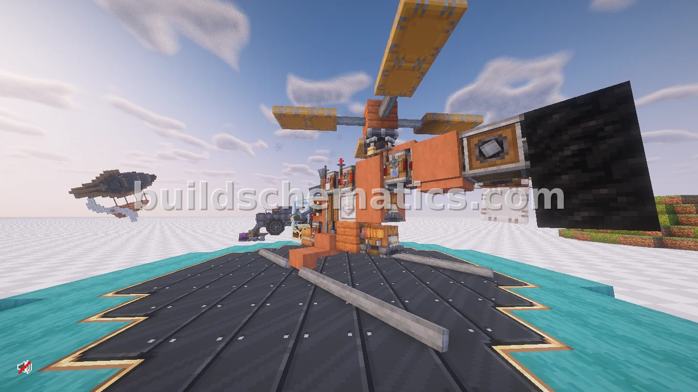 Lightweight Orange Scout Helicopter — view 2