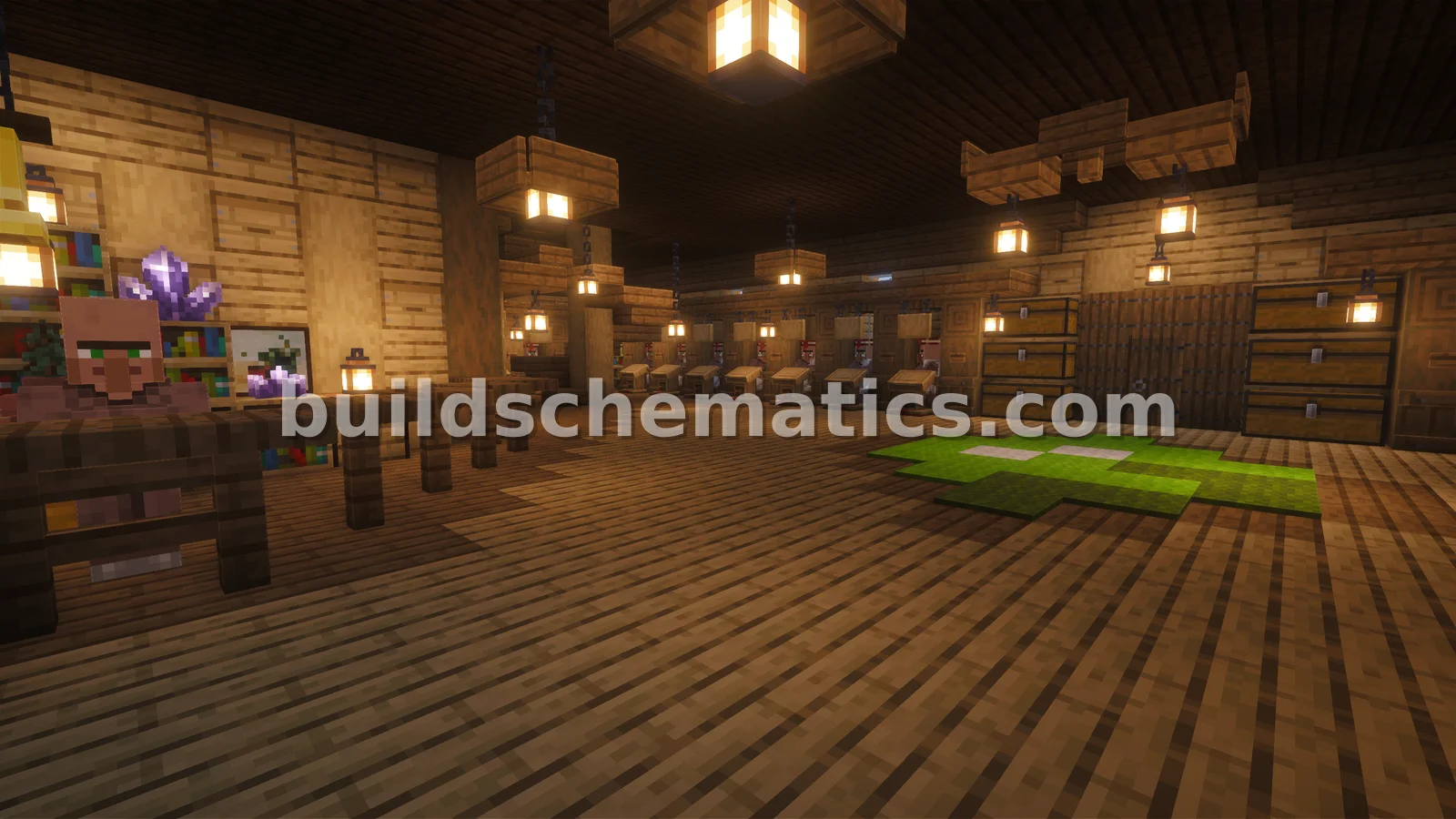 Rustic Trading Hall for 60+ Villagers — view 4