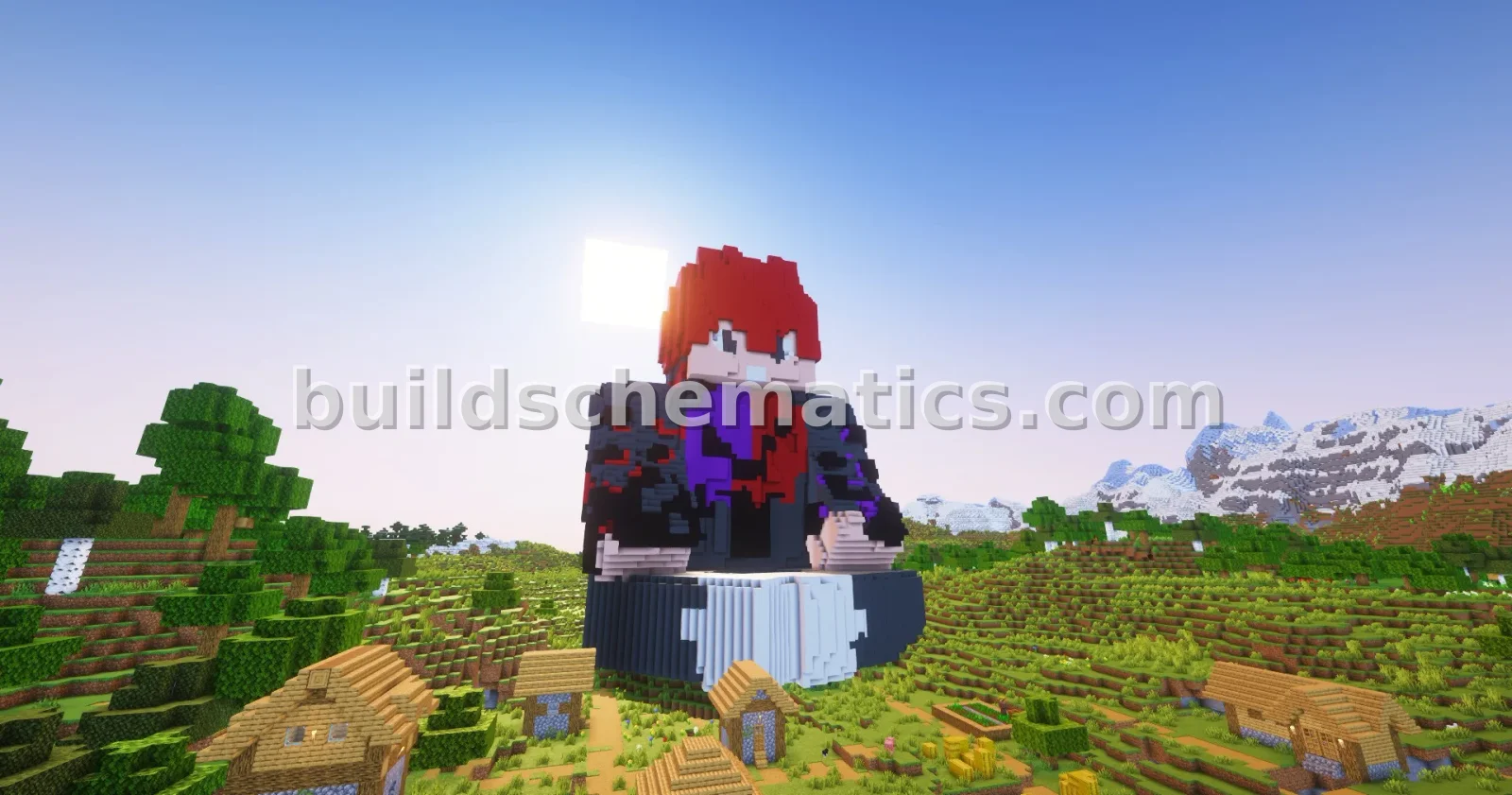 Srdimi25 Statue Minecraft 3D — view 3
