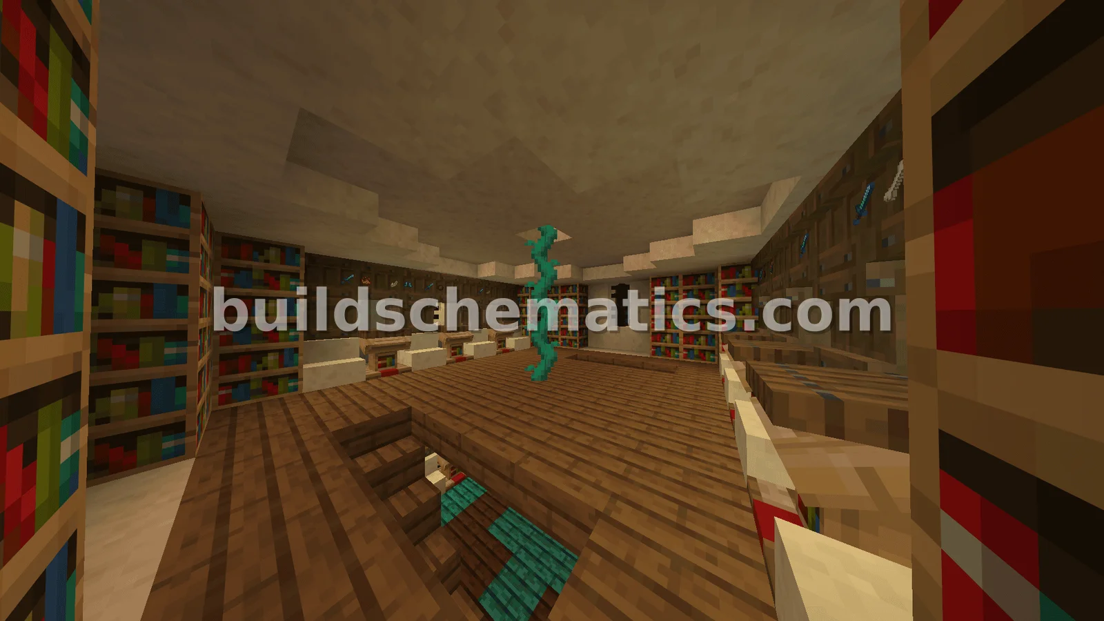 Villager Librarian Trading Hall — view 4