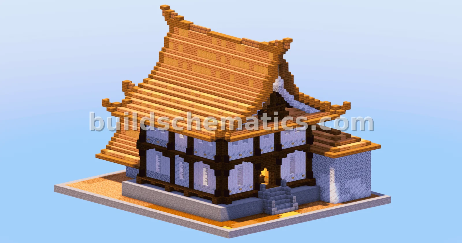 Japanese Temple House Jungle Style